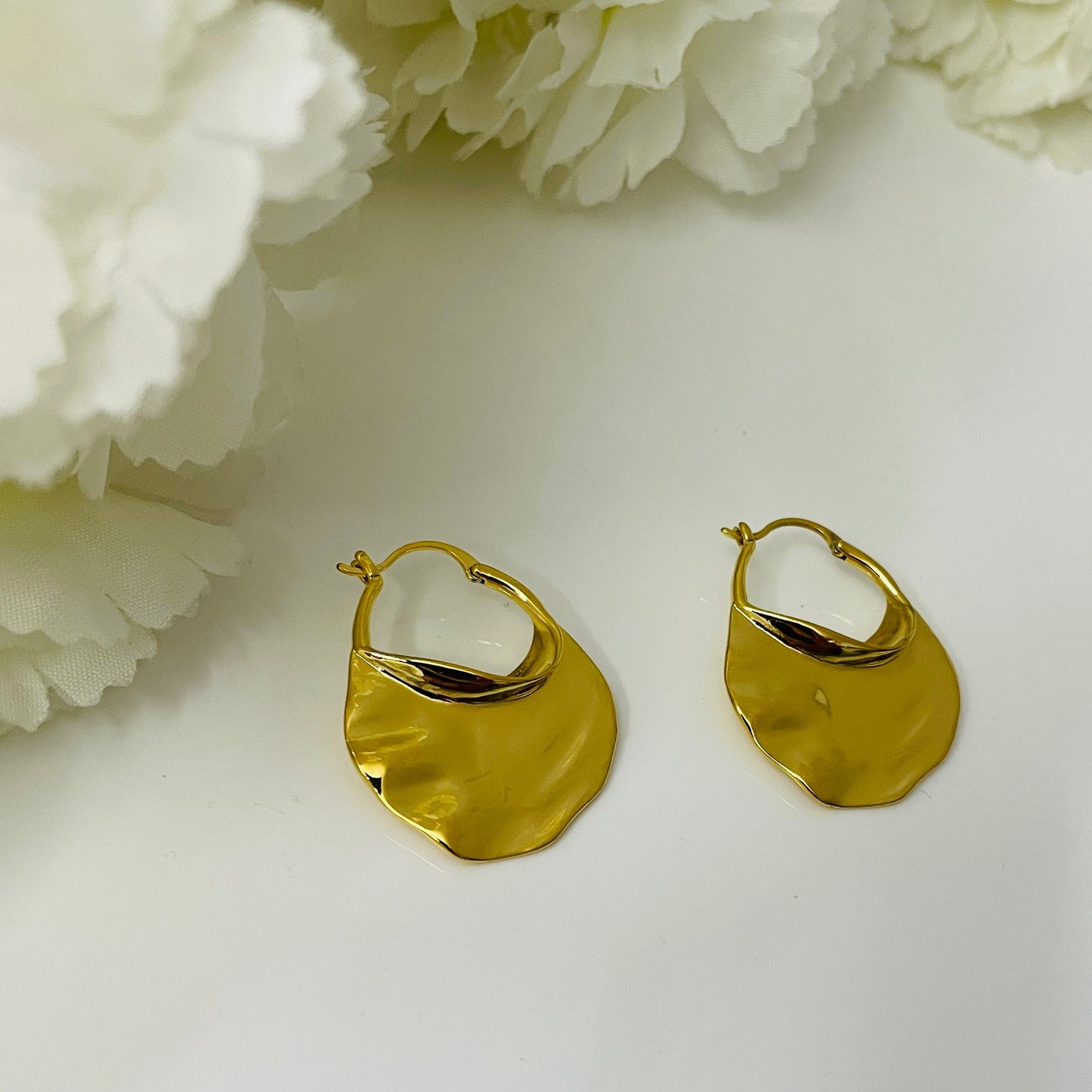 Chic metal texture earrings