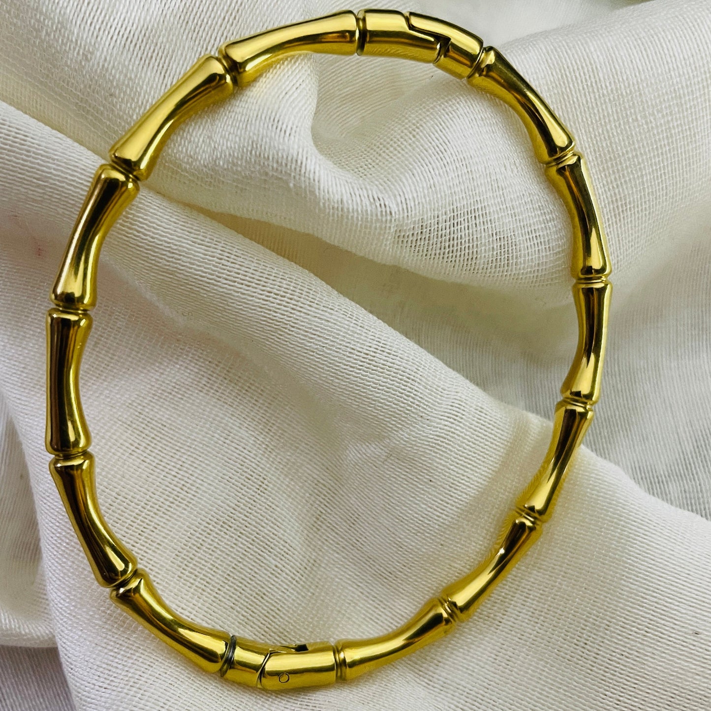 Bamboo bangle bracelet
