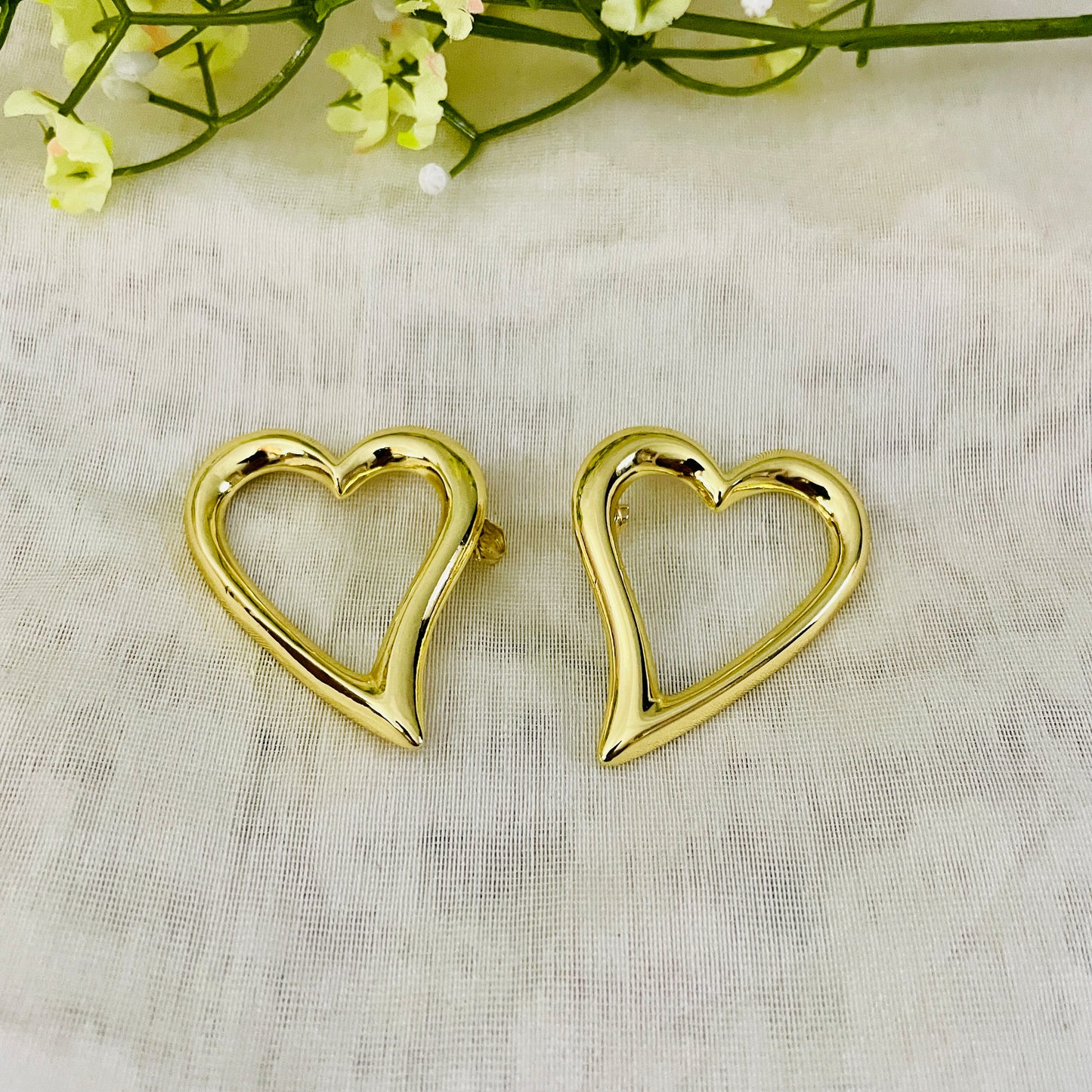 Love for Big Heart Earrings