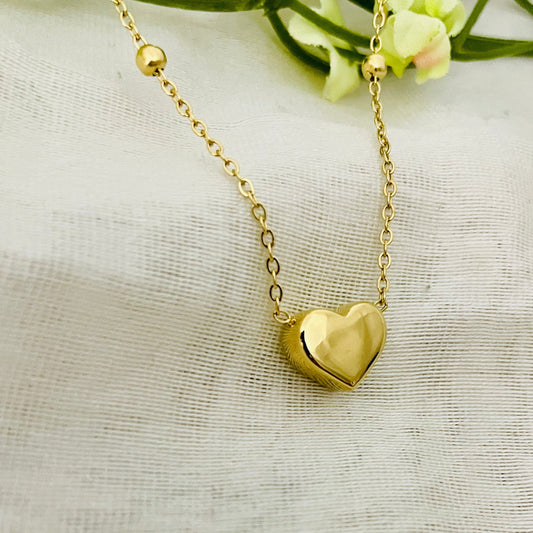 Tiny inside heart necklace
