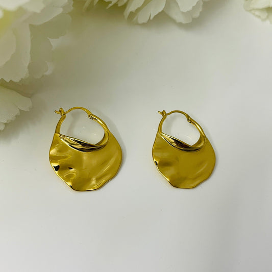 Chic metal texture earrings