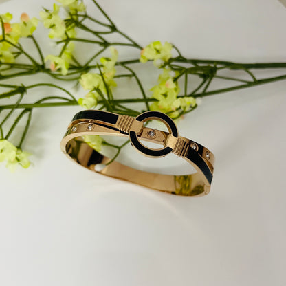 Roman zircon charm bracelet