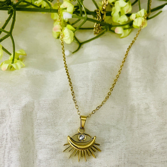 Evil eye pendant necklace