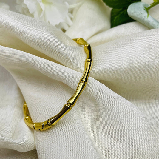 Bamboo bangle bracelet