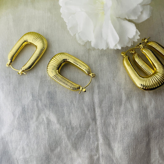 All-in-one hoop earrings